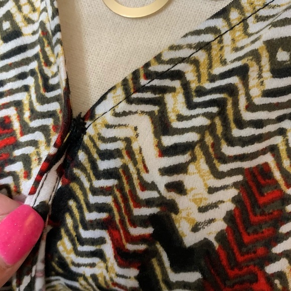 Daniel Rainn multi colored abstract print romper. - Picture 8 of 16